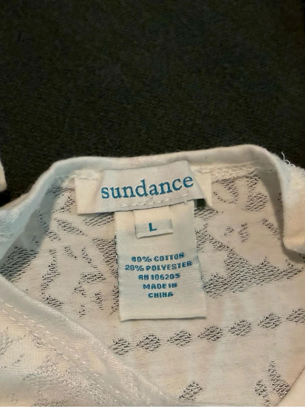 Sundance Lace-Pattern Tank Top size L - Picture 2 of 2